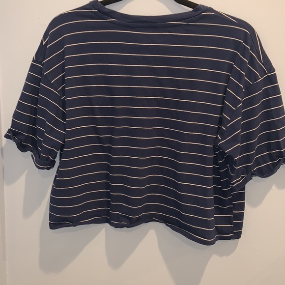 Navy Crop Top - Picture 2 of 2